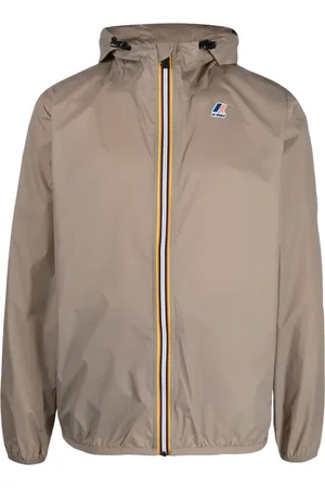 K-Way Logo-print hooded jacket