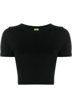 Flore Flore Car cropped organic cotton T-shirt
