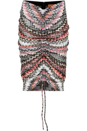 Missoni Zigzag-pattern midi skirt
