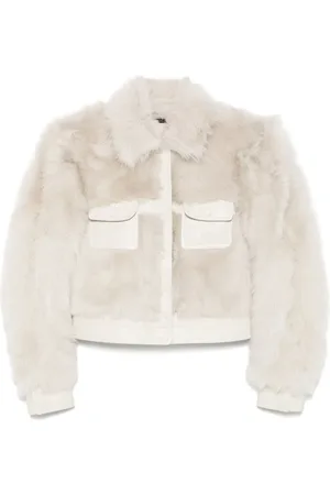 Tom Ford Leather-trim shearling jacket