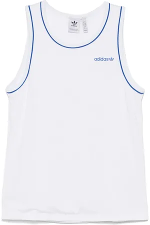 adidas Logo-embroidered tank top