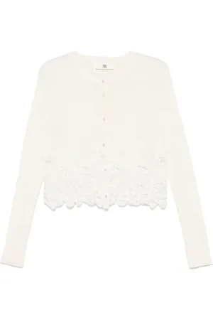 ERMANNO SCERVINO Lace-panels cardigan