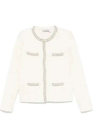 Self-Portrait Pearl-embellished cardigan