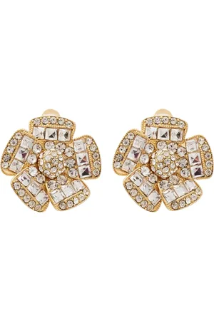 Kenneth Jay Lane Flower-detailing earrings