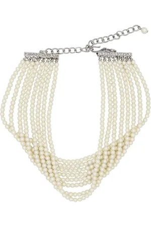 Kenneth Jay Lane Eight Row Pearl choker necklace