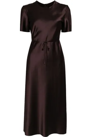 JNBY Satin-finish midi dress