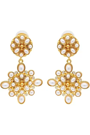 Kenneth Jay Lane Pearl-detailing earrings