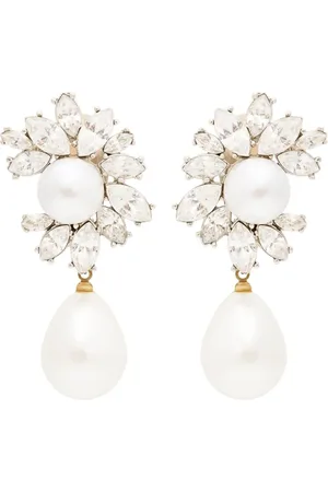 Kenneth Jay Lane Pearl-detailing earrings