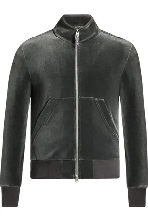 Tom Ford Velour zip-up cardigan