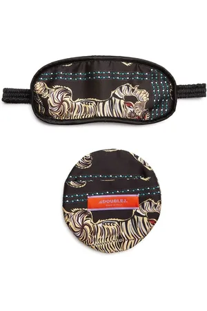 La DoubleJ Tiger print eye-mask and case