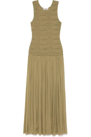Jil Sander Crepe sleeveless maxi dress