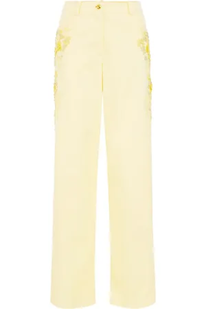 Elisabetta Franchi Embroidered palazzo pants