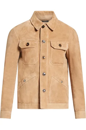 Tom Ford Classic-collar suede jacket