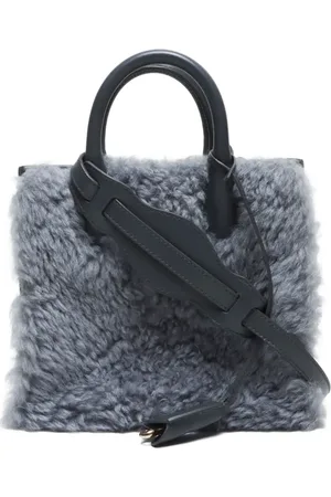 Balenciaga 2010-2020s shearling tote bag