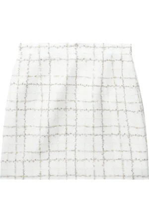 Alessandra Rich Sequin-embellished tweed mini skirt