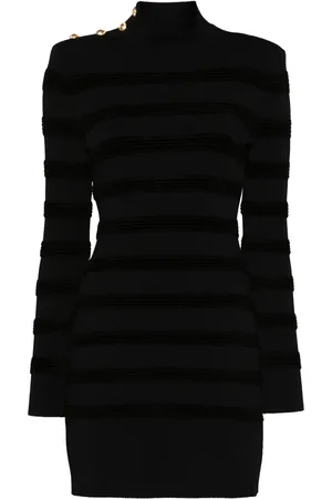 Tom Ford Velvet-stripe mini dress