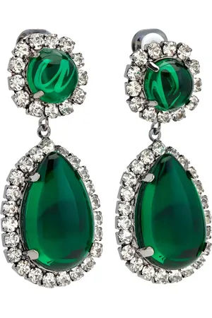 Kenneth Jay Lane Crystal-embellished earrings
