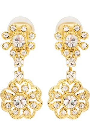 Kenneth Jay Lane Flower-detailing earrings