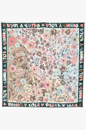 Bimba y Lola Floral-print satin scarf