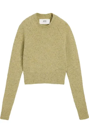 Ami Ami de Coeur-embroidered mélange jumper