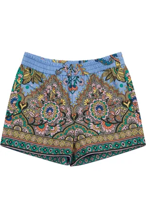 Etro Graphic-print cotton shorts