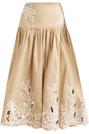 Cinq A Sept Trailing Peonies Tilda skirt