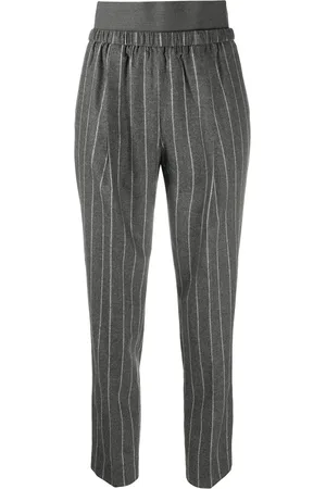 Fabiana Filippi Pinstripe elasticated trousers