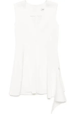 GOEN.J Draped V-neck sleeveless top