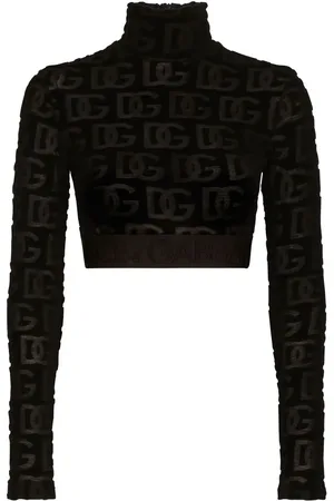 Dolce & Gabbana DG-logo jacquard crop top