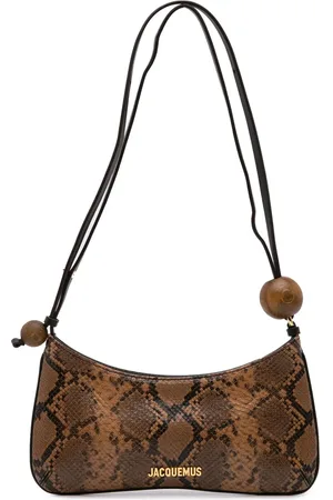 Jacquemus 2023-2024 Python Embossed Le Bisou Perle shoulder bag