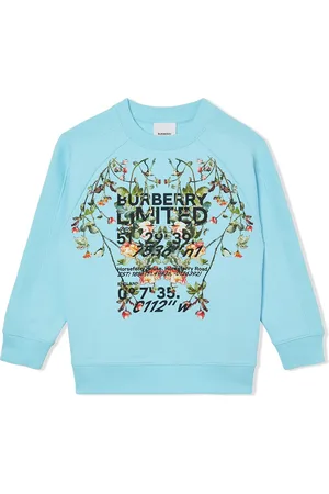 Burberry Montage print crew neck sweatshirt