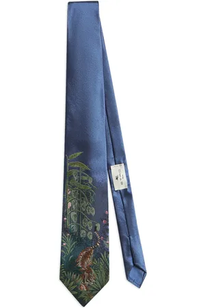 Etro Botanical print silk tie