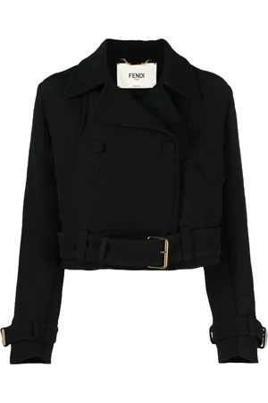 Fendi FF-jacquard biker jacket
