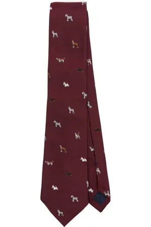 Paul Smith Dogs-embroidery tie