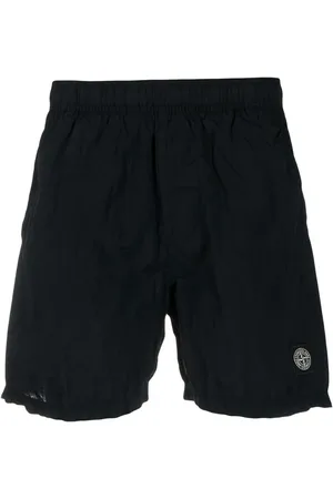 Stone Island Embroidered-logo swim shorts
