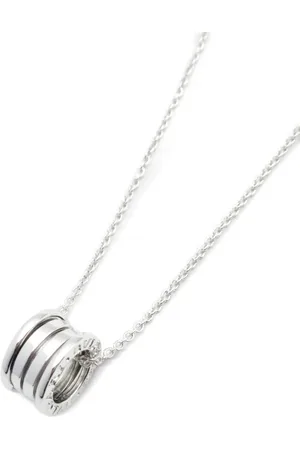 Bvlgari 2010s 18K white gold B-Zero1 necklace