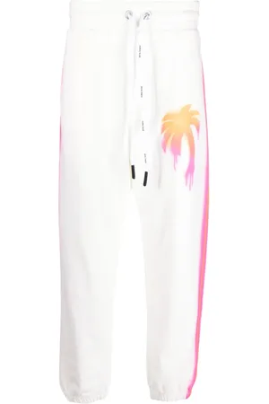 Palm Angels Sprayed Palm cotton track pants