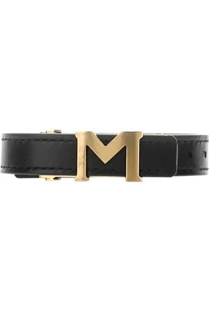 Montblanc Black leather bracelet
