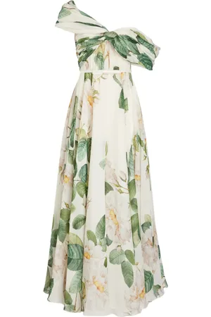 Giambattista Valli Giant Bloom silk maxi dress