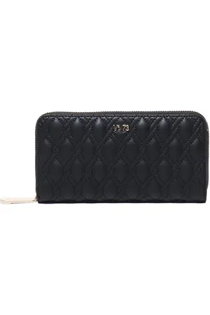 V°73 Logo-lettering quilted wallet