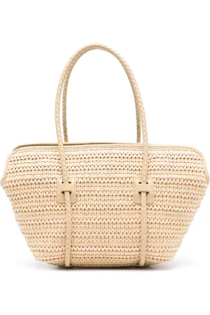 Hereu Forna interwoven-raffia tote bag