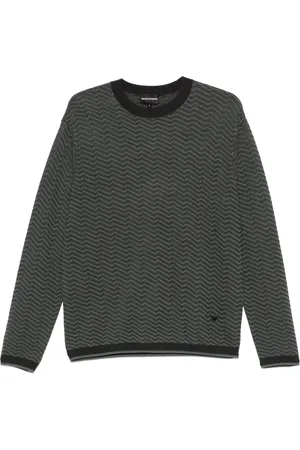 Emporio Armani Logo-patch sweater