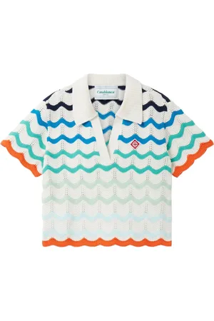 Casablanca Striped polo shirt