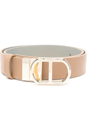Twin-Set Logo-buckle reversible belt