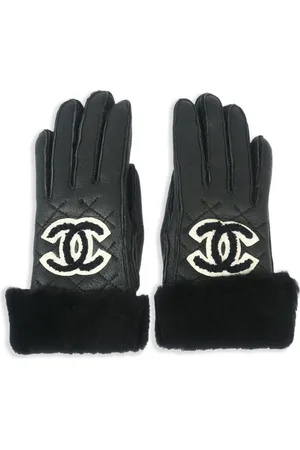 CHANEL 1990-2000s leather gloves