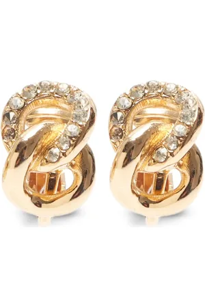 Dior 1990-2015 rhinestone-embellished earrings