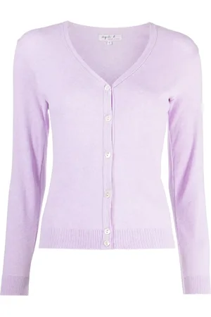 AGNÈS B. Diane fine-knit cotton cardigan