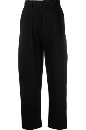 KAPITAL Drop-crotch wide leg trousers