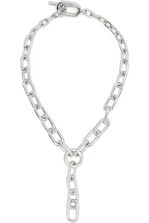 UNDERCOVER T-Bar chain brass necklace