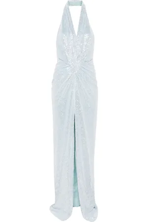 Costarellos Sequin-embellished maxi dress